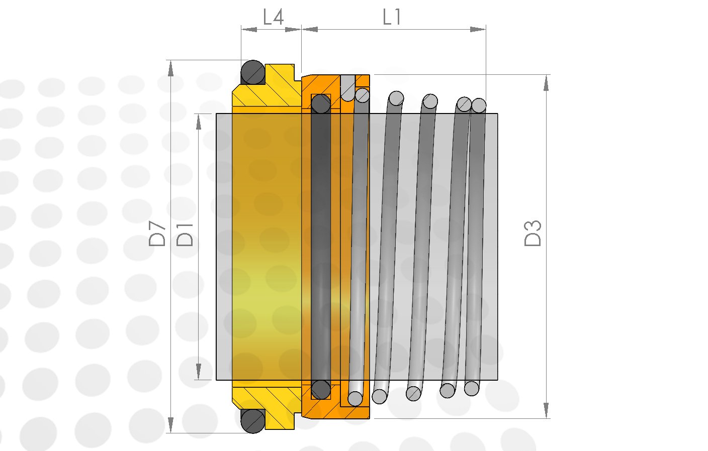 Hether R&tte Qseals 2C-QCS08XST02-0650-TTE-R